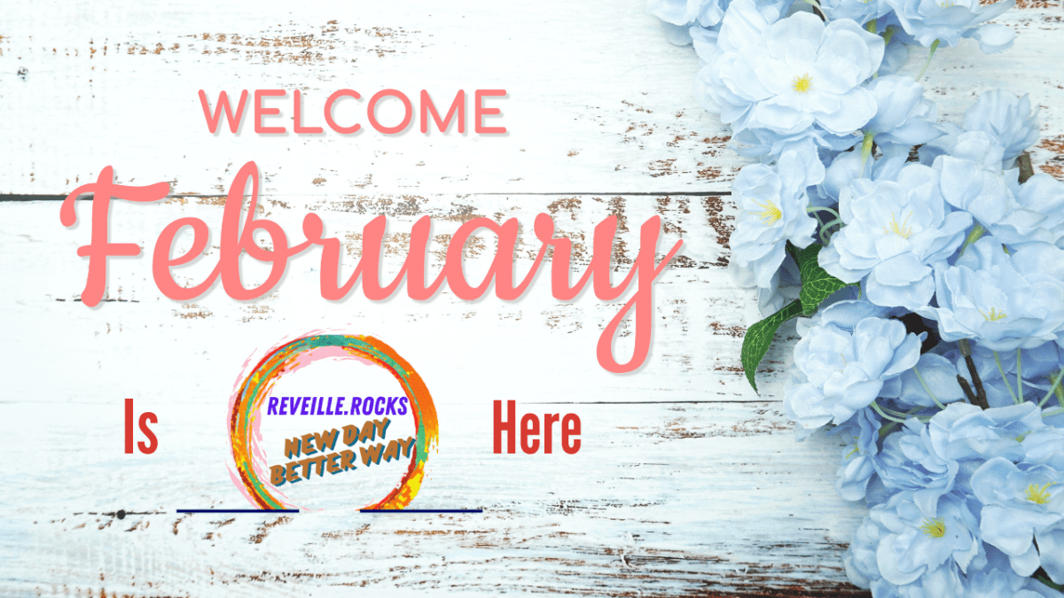 A sign Welcoming February