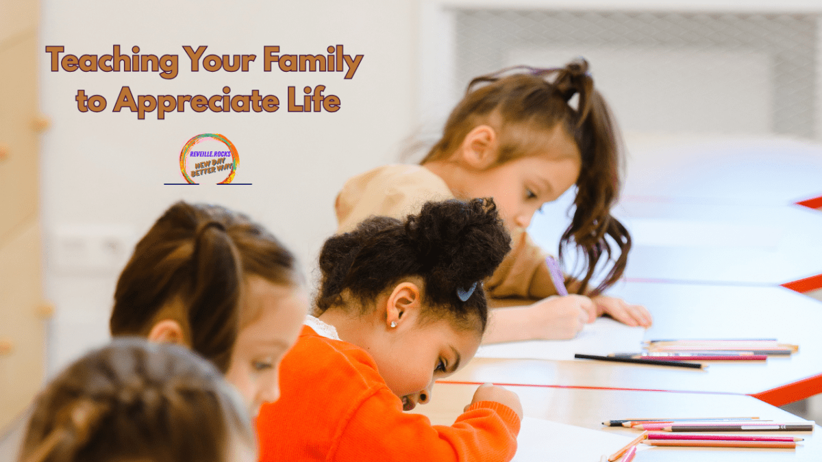 Young children writing what they are thankful for.